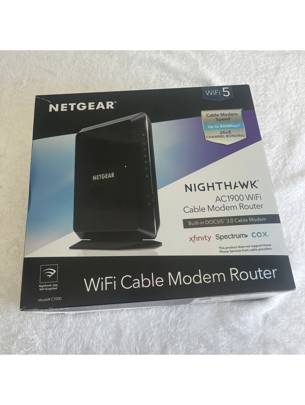 FAST High Speed NETGEAR Nighthawk AC1900 WiFi Cable Modem Router C7000 - Picture 7 of 9